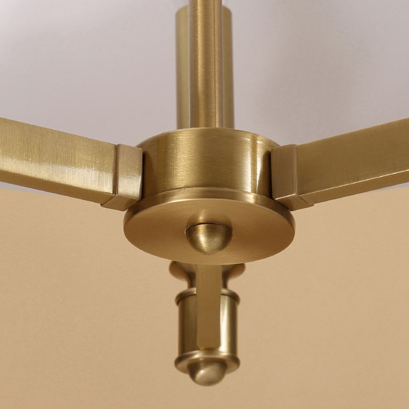 Stofftrommel hängende Leuchte Land weiße Decke Anhängerlampe für Esszimmer