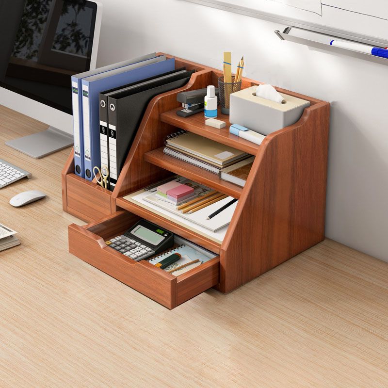 Contemporary File Cabinet Wooden Frame Lateral File Cabinet with Storage