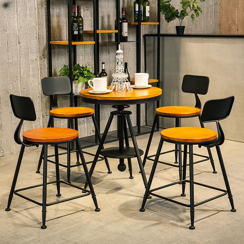 Modern 1/3/4/5 Pieces Dining Set Round Pine Wood Dining Table for Home