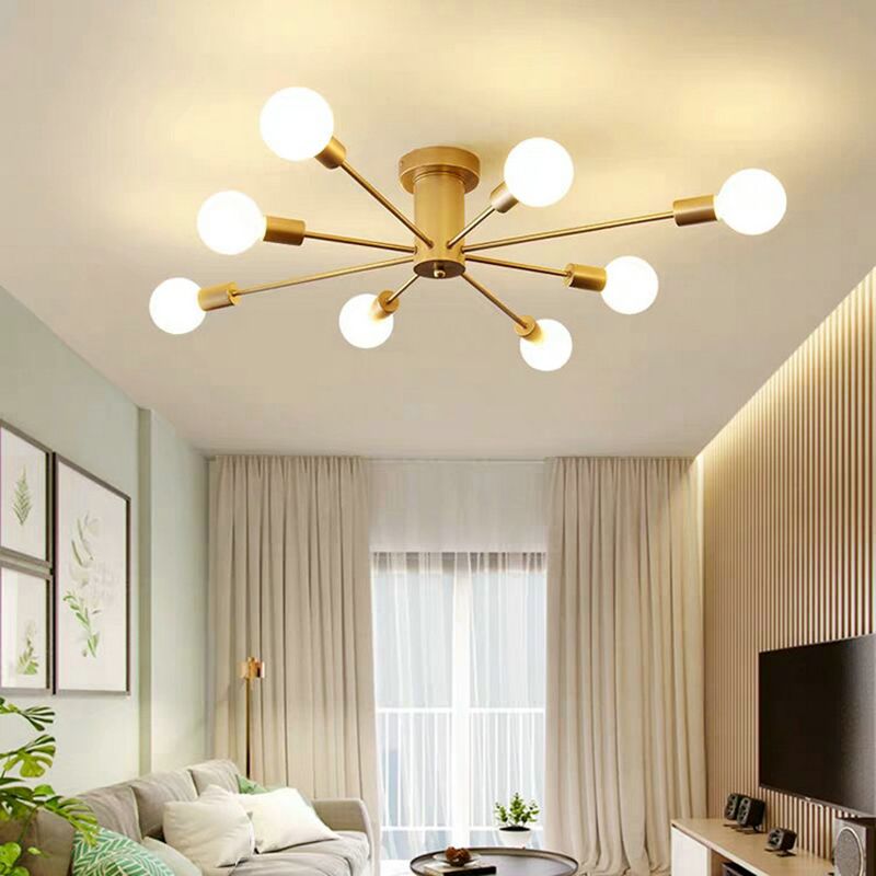 Nordic Style Iron Ceiling Light Strip Shape Ceiling Lamp for Living Room