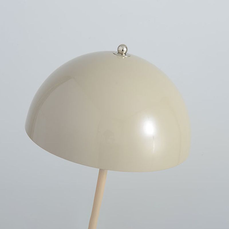 Modern Style Dome Night Table Lamp Metal 1-Light Nightstand Lamp
