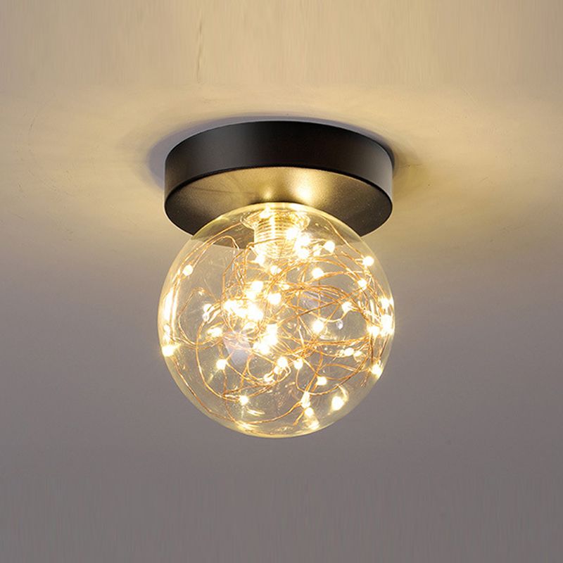 Illuminazione sferica del montaggio a soffitto di stile moderno LED del montaggio a incasso con l'ombra di vetro