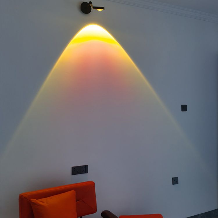 Armed 1-Light Modern Sconce Light LED Metal Wall Lighting Ideas for Living Room