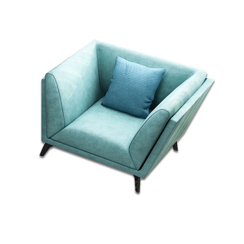 Modern Faux Leather Flared Arm Sofa and Sectional for Living Room and Bedroom