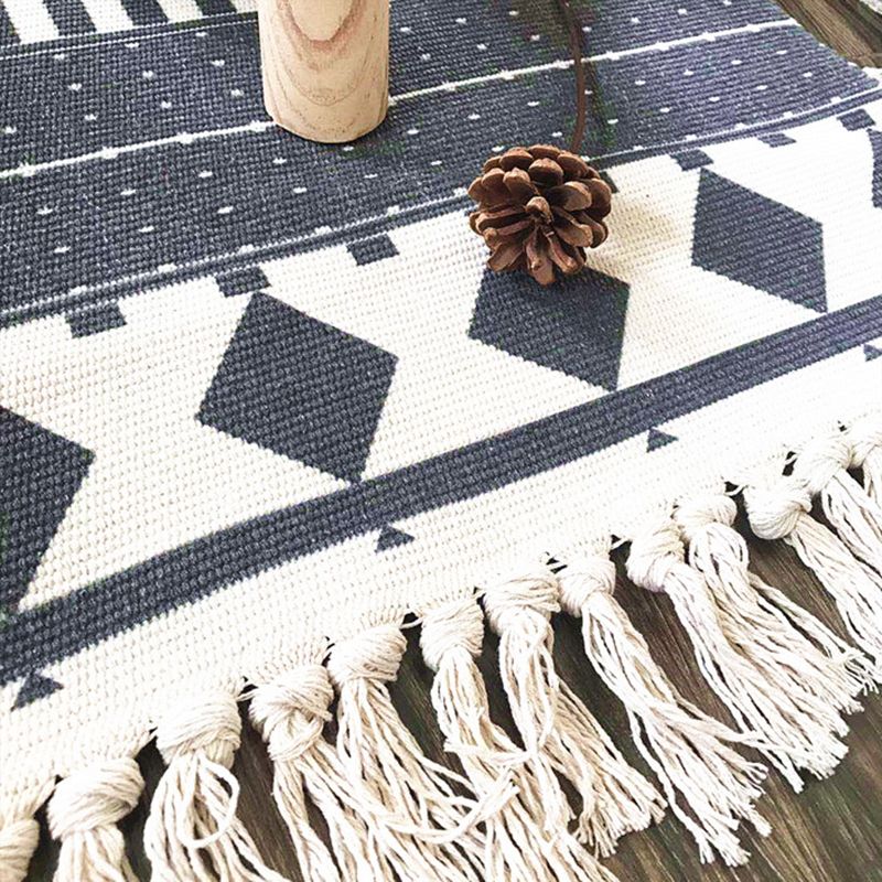 Nostalgia Ameicana Pattern tapis bohemian Area Tapis tapis frange pour la décoration intérieure