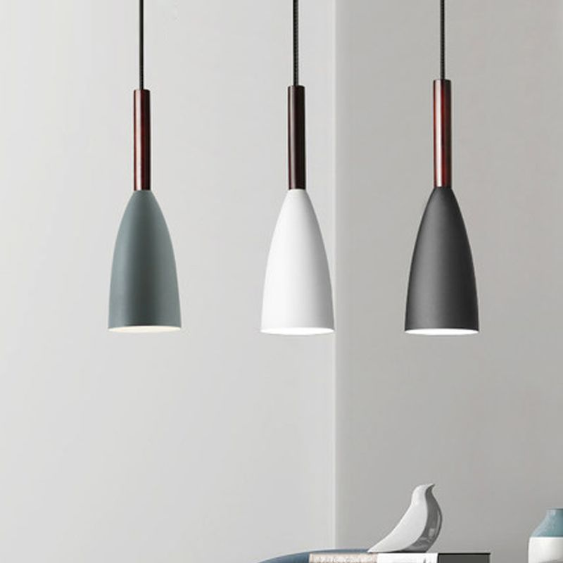 Noordse 3-licht diner hanglamp lamp traanvormig metaalhangend licht