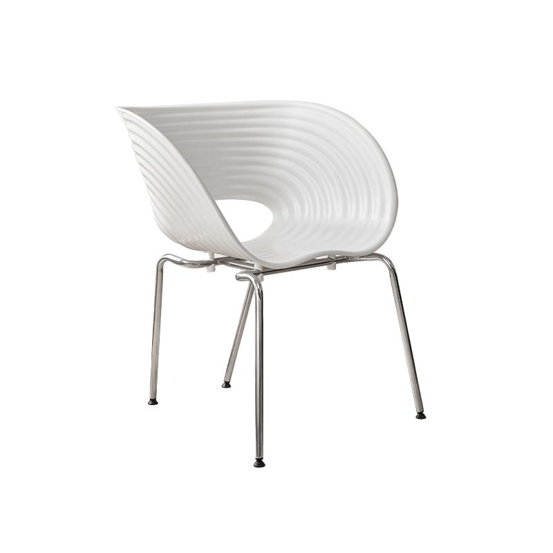 Industrial Style Arm Chair Plastic Indoor Dining Chair for Living Room