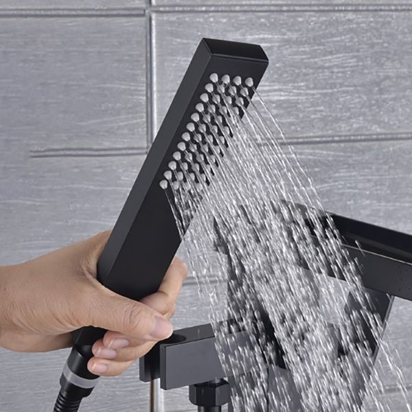 Modern Freestanding Tub Filler Trim Copper Floor Mounted Freestanding Bathtub Faucet
