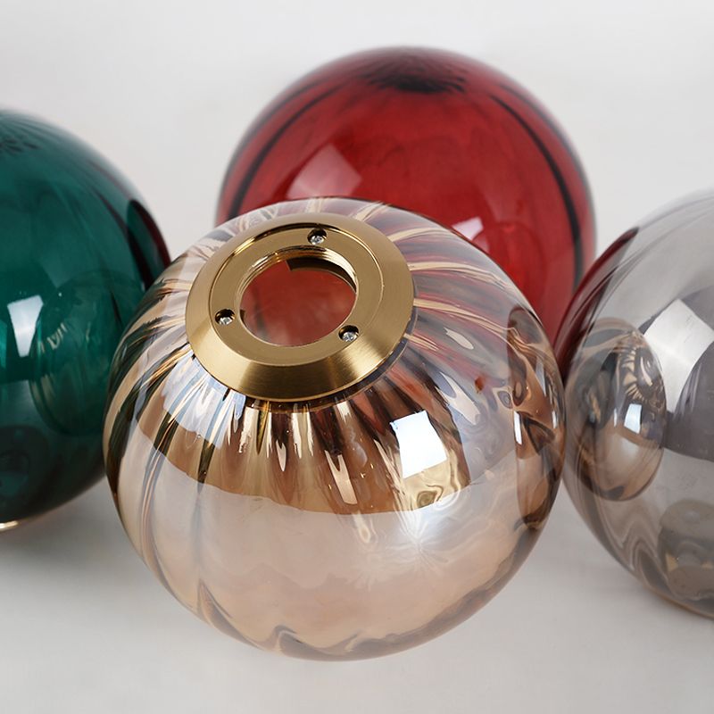 Nordische Wand montieren leichte moderne runde Glasschatten Wandleuchte für Wohnzimmer