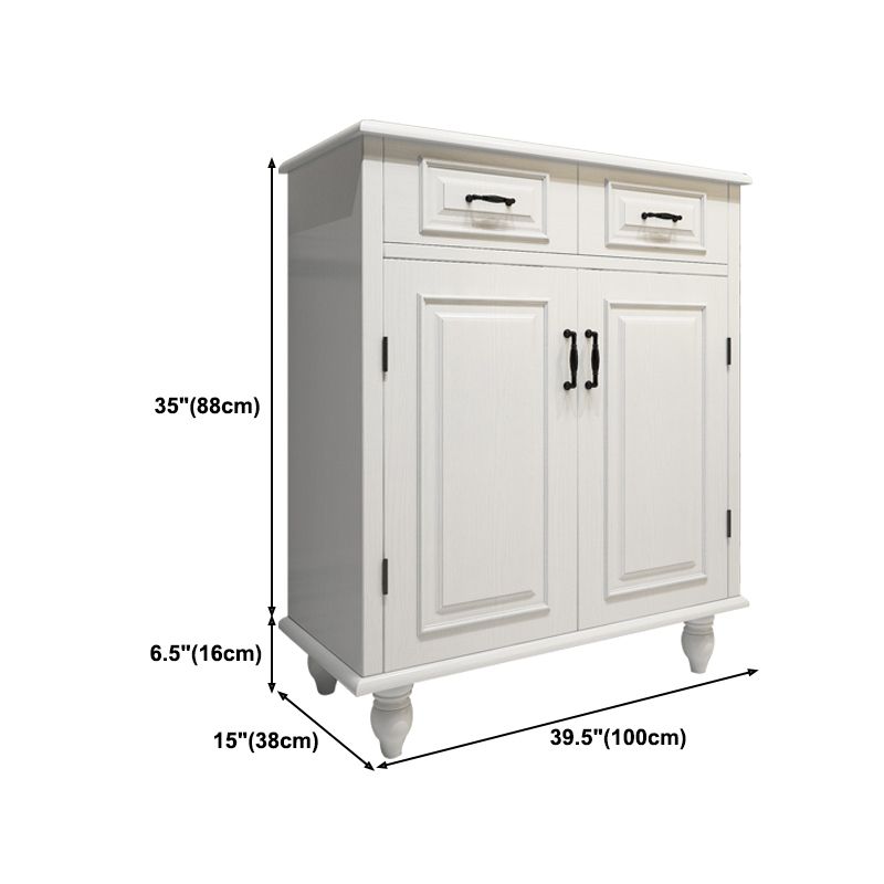 Contemporary Stone Dining Server Adjustable Shelving Server for Living Room