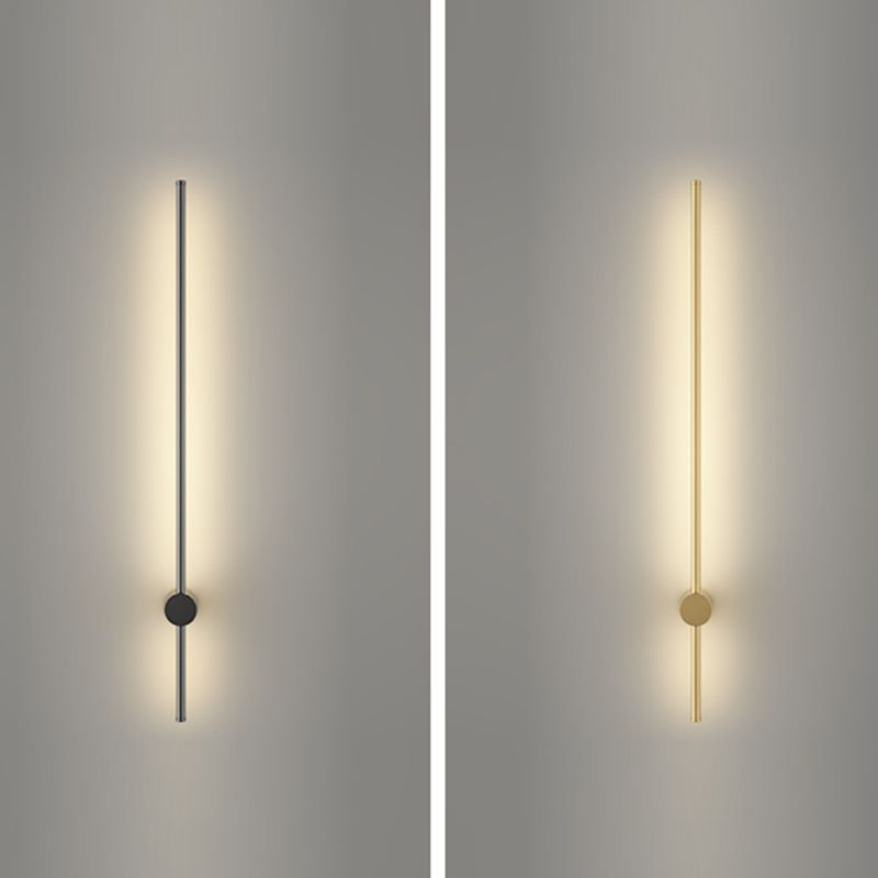 Linear Shape Metal Wall Mount Lighting Modern Style 1 Light Wall Mounted Light Fixture