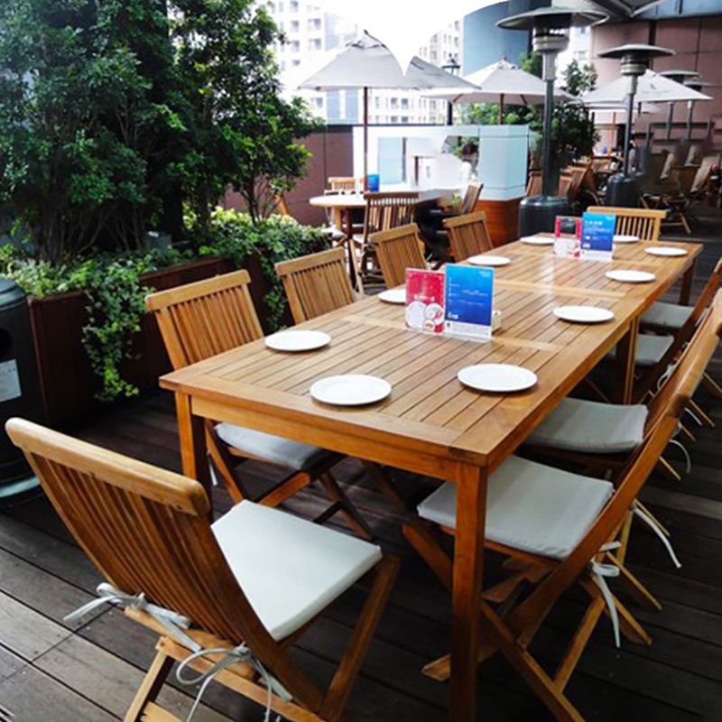 Bohemian Style Solid Wood Dining Table Set 1/5/7 Pieces Dining Table Set for Outdoor