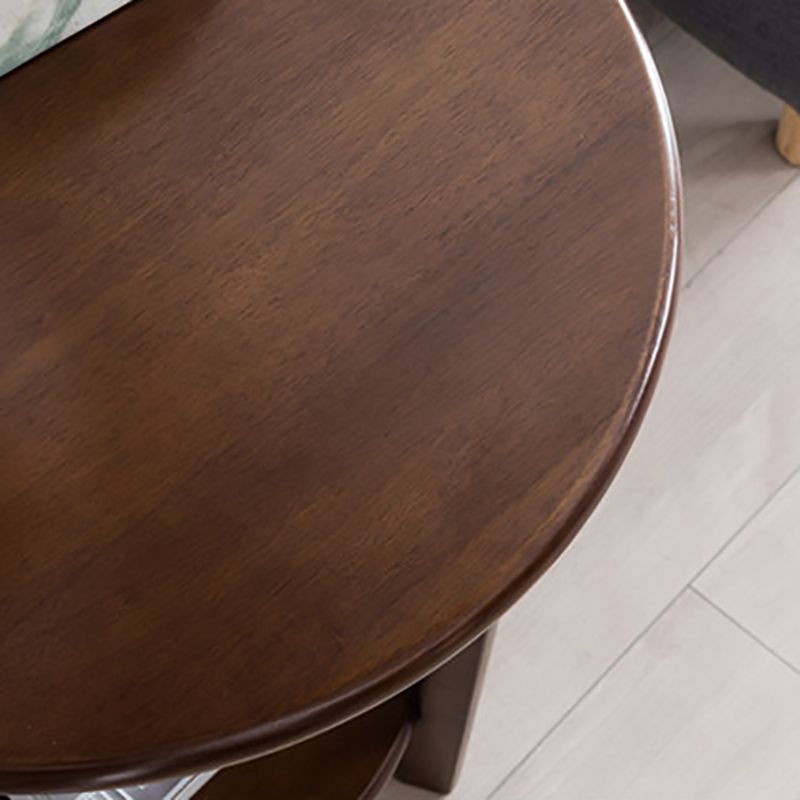 Solid Wood 3 Legs End Table Nordic Minimalist Round Side End Table