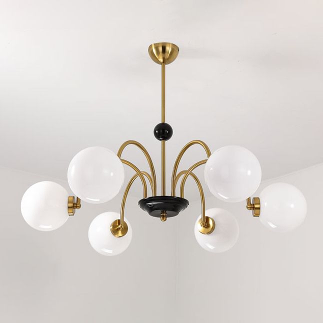 Modern Dining Room Lighting Glass Chandelier Light Fixtures Cafe Restaurant Hanging Chandelier