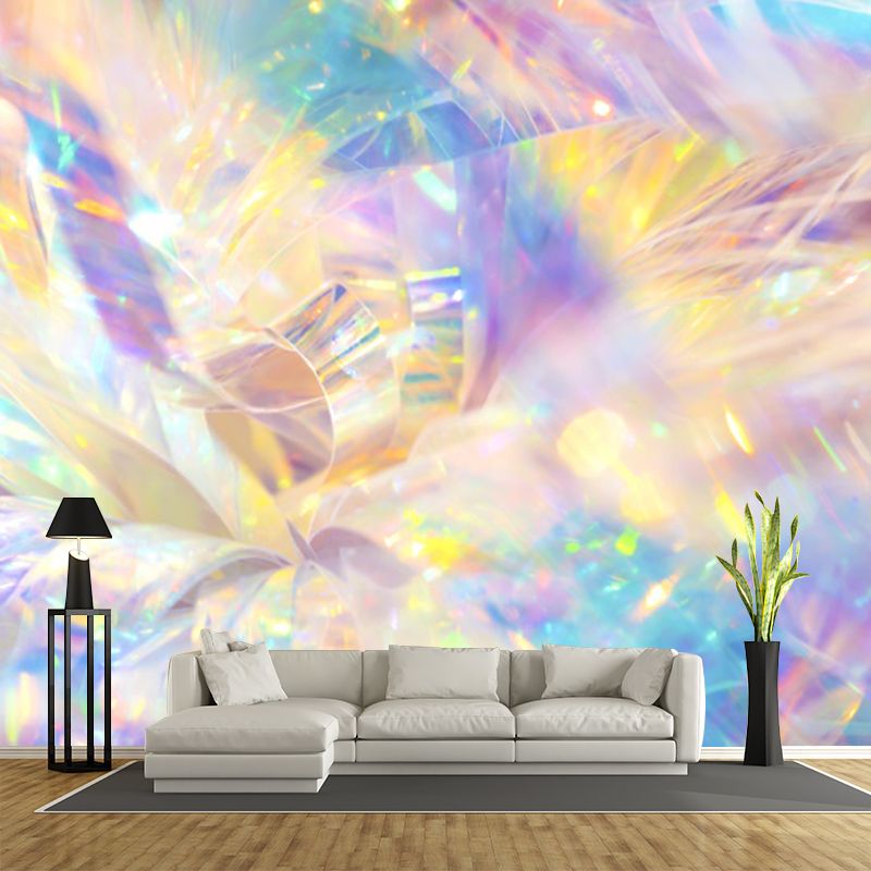 Yellow Contemporary Wall Mural Extra Large Abstract Wall Covering for Interior Wall
