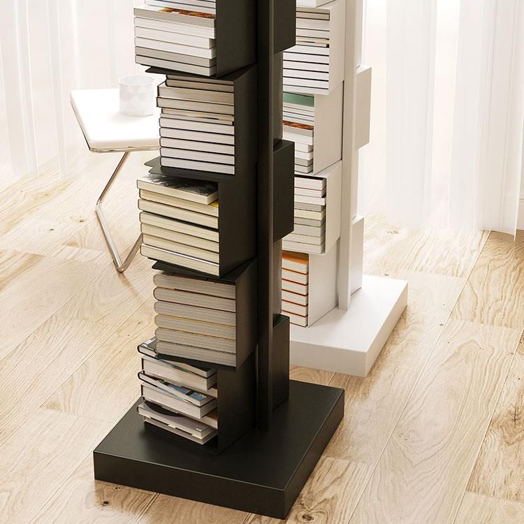 Closed Back Bookshelf Contemporary Style Invisible Bookcase for Study Room