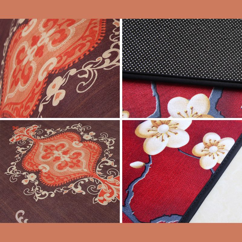 Fancy Traditonal Area Rug Antique Pattern Polyester Rug Stain Resistant Area Carpet for Home Decor