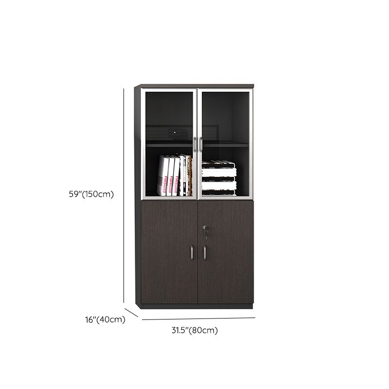 Modern Style Filing Cabinet Wood Vertical Filing Cabinet with Locking Storage