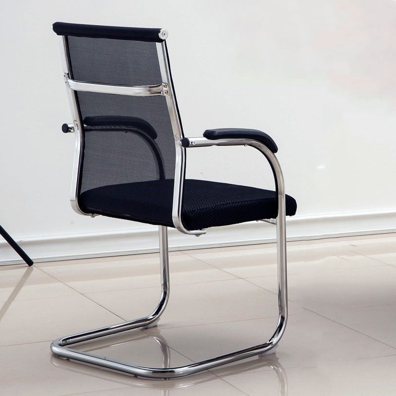 Contemporary PU Computer Chair Black Back Office Star Desk Chair