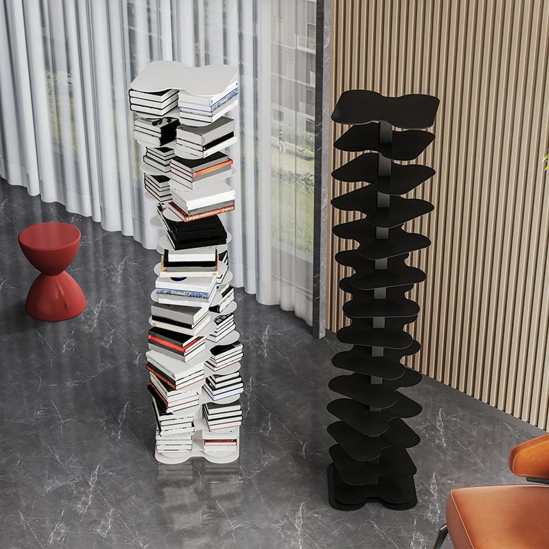 Libreria etagere verticale contemporanea in metallo ripristino aperto per ufficio