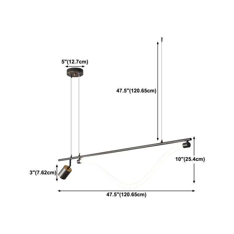 1 Light Hanging Ceiling Lights Modern Hanging Light Fixtures for Dining Room