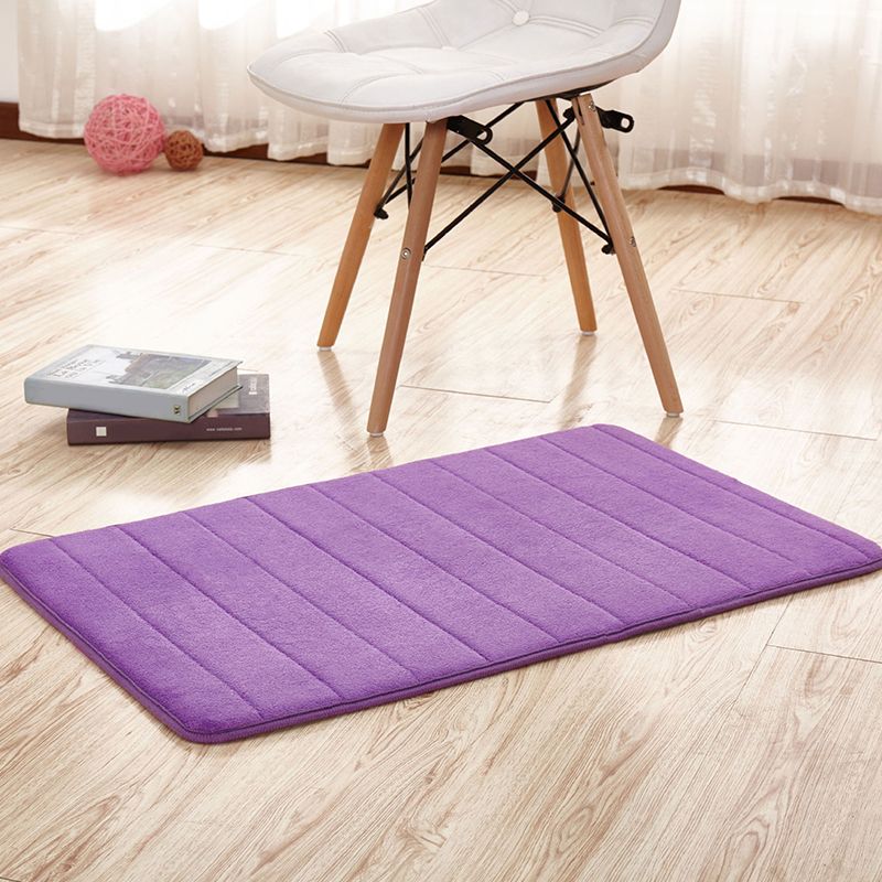 Alfombra informal con estampado de rayas, alfombra interior de poliéster multicolor con respaldo antideslizante, alfombra para sala de estar que admite mascotas