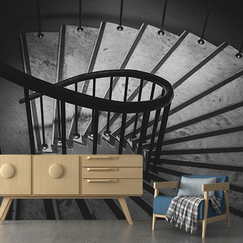 Spiral Space Extension Wall Decals Mural Wallpaper for Living Room Bedroom