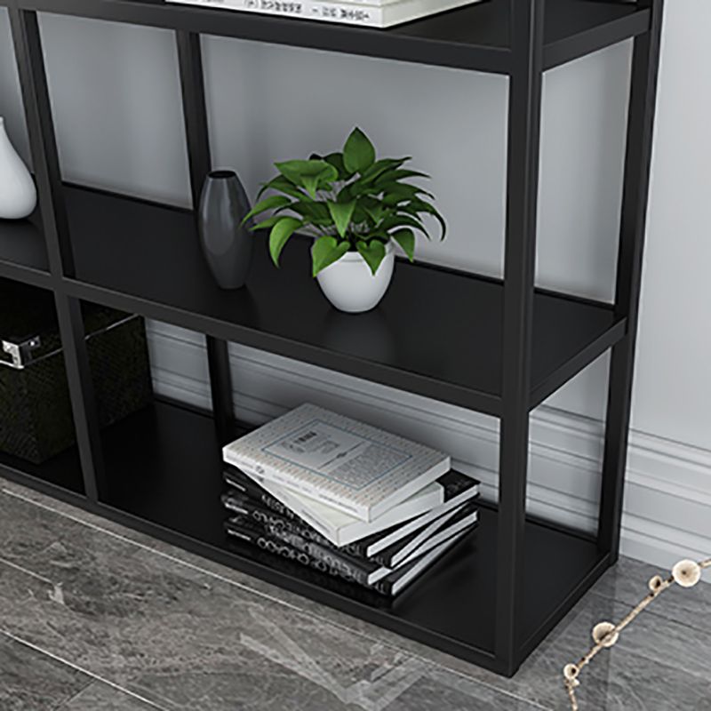 Scandinavian Open Back Standard Bookshelf Metal Shelves Included Bookcase