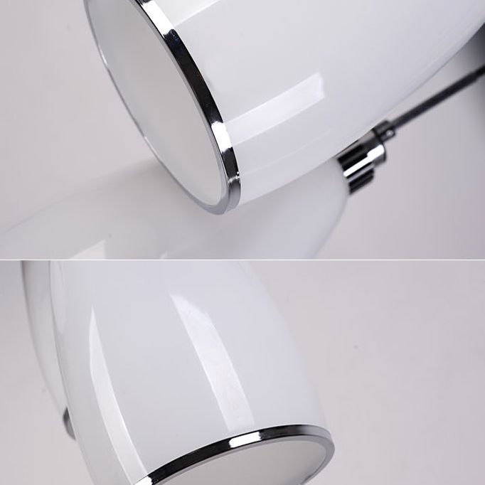 1 Light Bell Pendant Lighting Modern simplicity White Glass Pendant Ceiling Lights for Restaurant