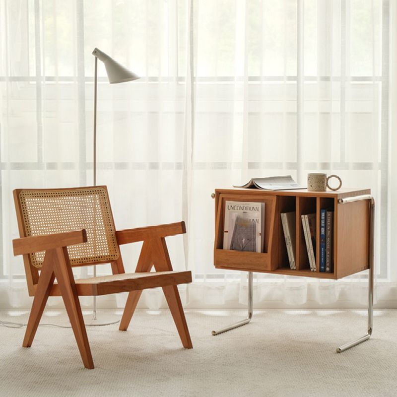 Modern Closed Back Standard Bookshelf Wooden Bookcase with Shelves