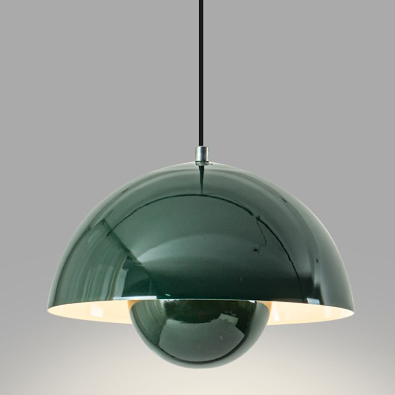 Modern Bud Shape Pendant Light Aluminum Colorful Hanging Pendant for Living Room