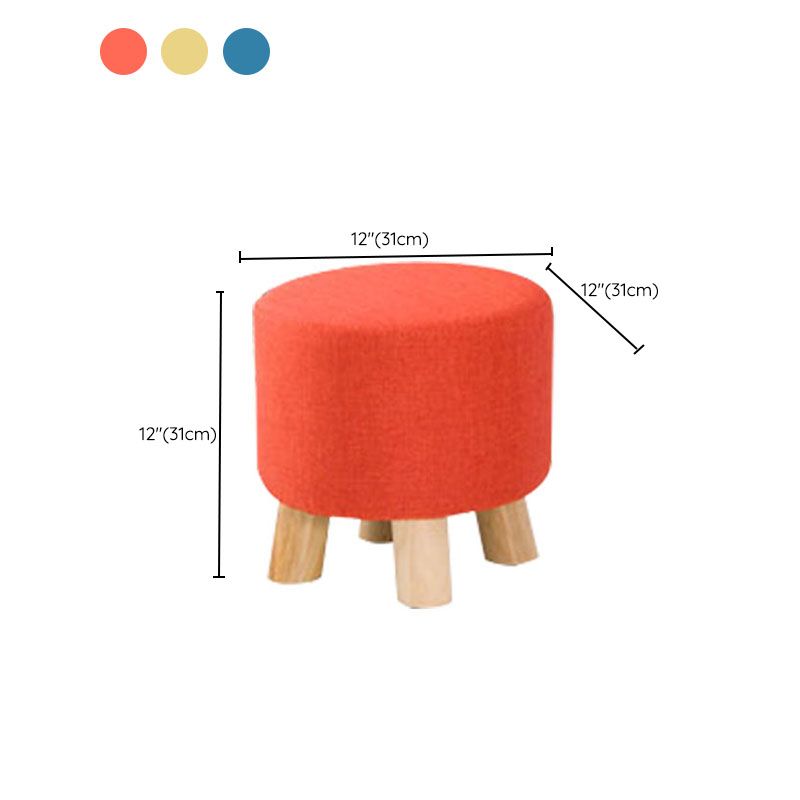 Cotton Standard Stool Modern Style Simple Household Round Stool