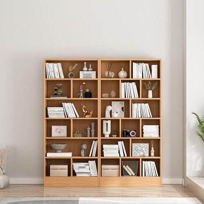 Scandinavian Manufactured Wood Standard Bookshelf Vertical Bookshelf for Living Room