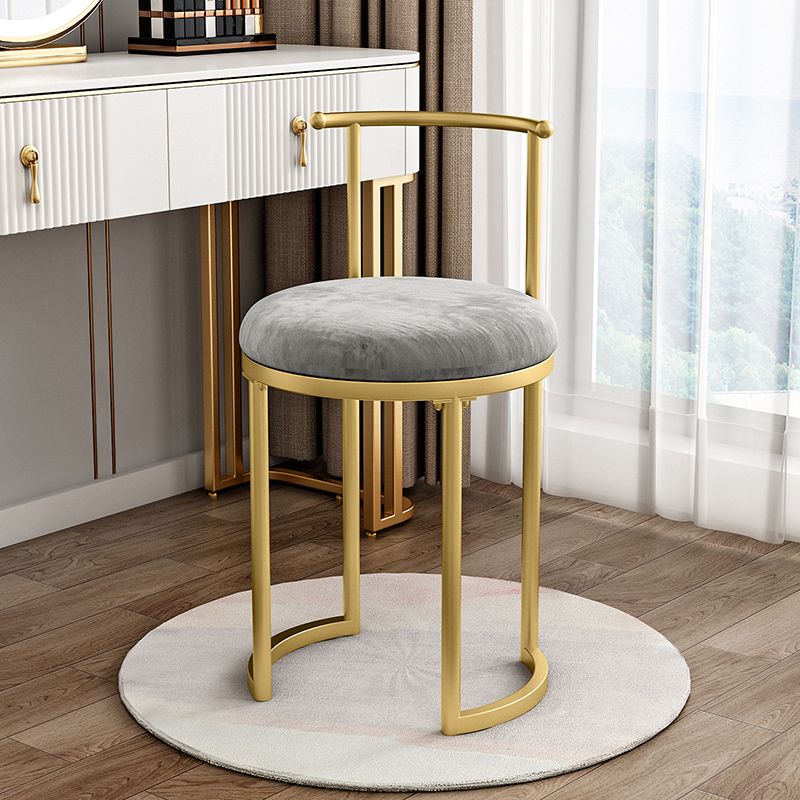 Silla de comedor tapizada de estilo escandinavo, silla lateral de comedor sin brazos con respaldo abierto