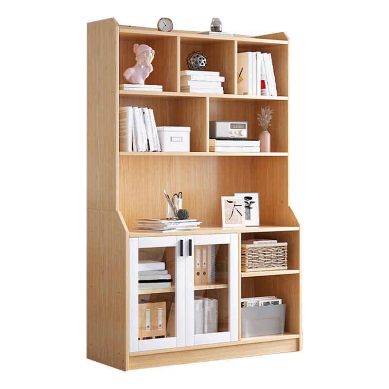 Contemporary Style Standard Bookshelf 11.8-Inch Wide Engineered Wood Bookcase for Home