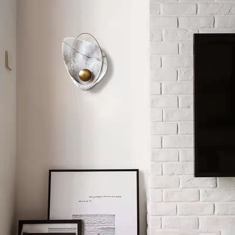 16" High Nordic Metal Wall Light Geometric LED Wall Sconce for Living Room