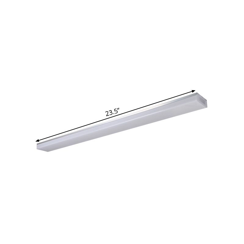 Silber Rechteck Unterputze Beleuchtung Moderne 23,5 "/47" /59 " Lange LED Acryl Deckenleuchte
