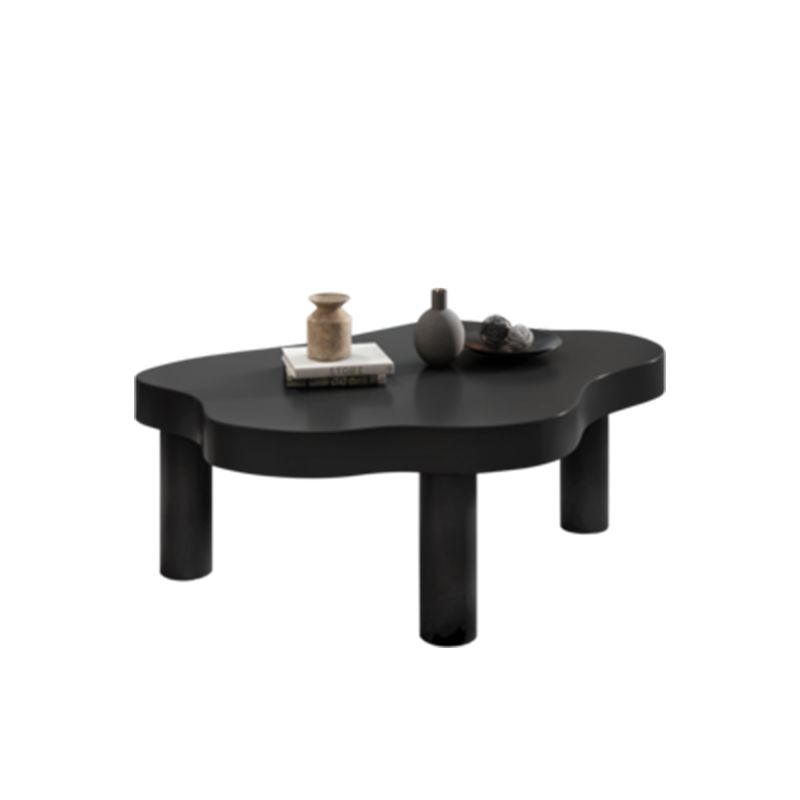 Nordic Geometric Wooden Coffee Table 3 Legs Cocktail Table - 15.75" H