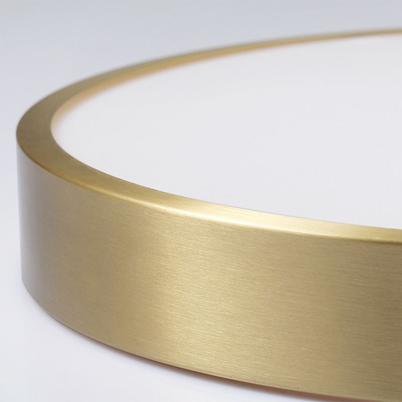 Gouden metalen ronde inbouw plafondlamp moderne stijl LED inbouwverlichting voor slaapkamer