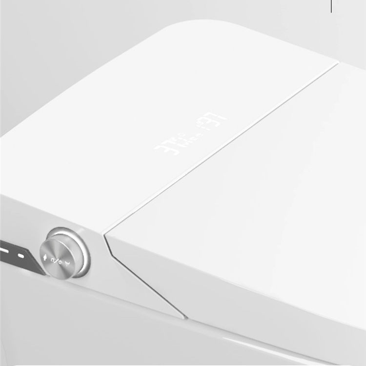 Elongated Floor Mount Bidet White Smart Bidet with Heated Seat