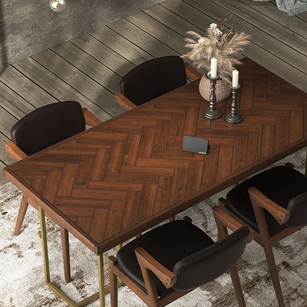 Traditioneller luxuriöser Rechteck Esstisch Massiv Holz Tisch für Esszimmer
