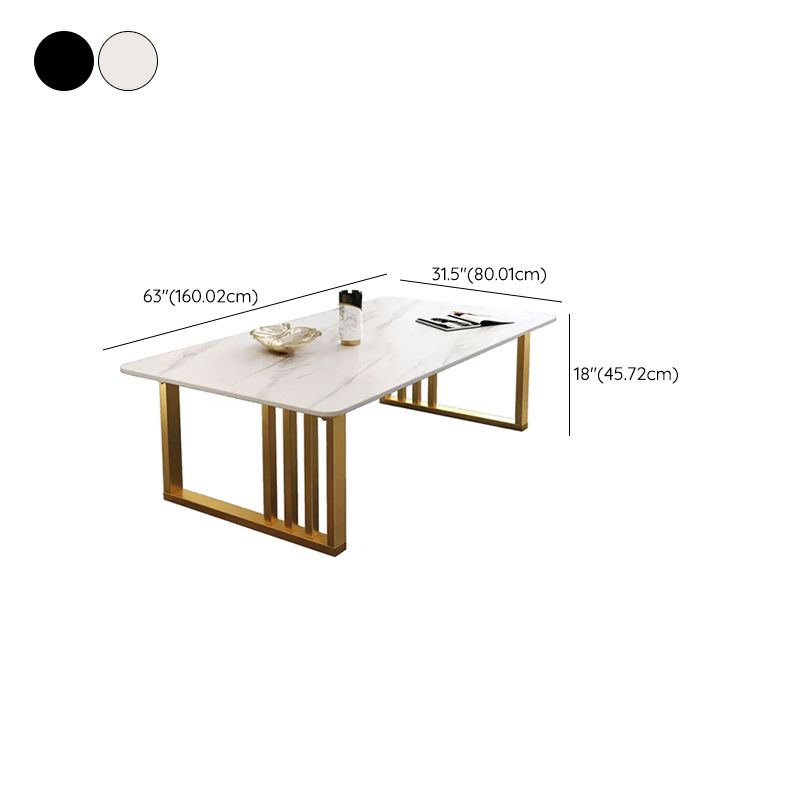 Frame Rectangle Bunching Tables Glam Slate Coffee or End Table
