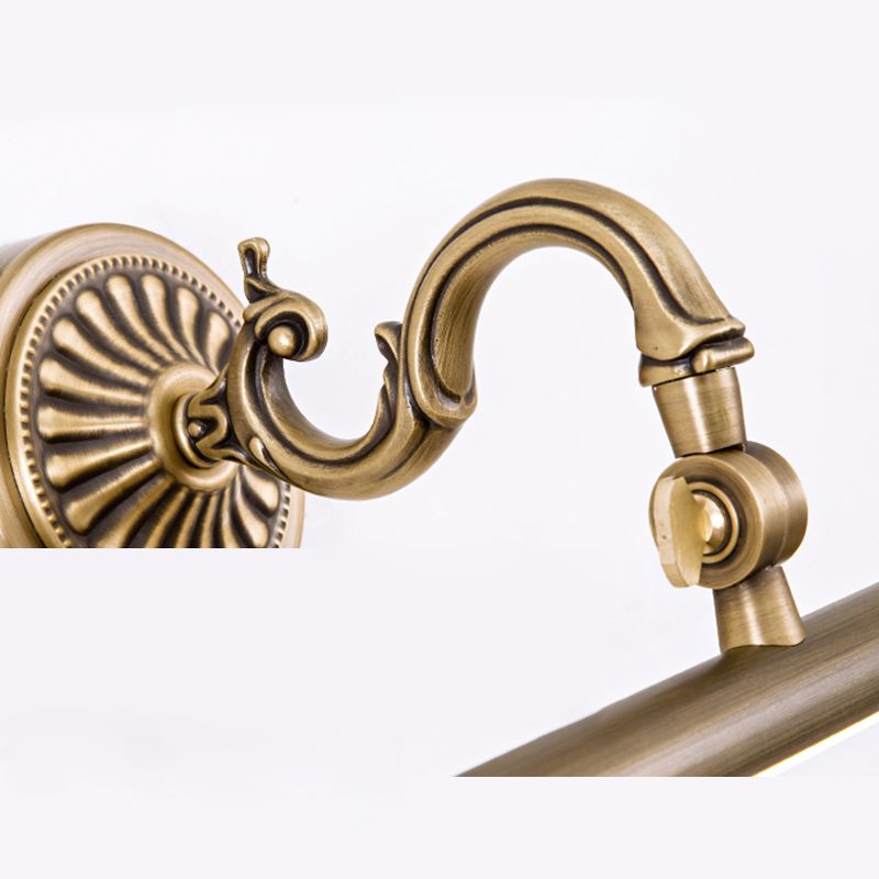 Mid-secolo stile di lusso a parete lineare a parete vanity set di illuminazione da vanità rame per bagno