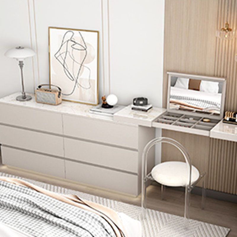 13.65-inch Width Contemporary Storage Chest Dresser Stone Dresser