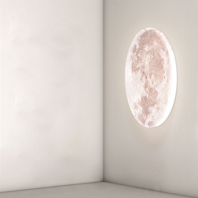 Moon Ceiling Light Fixture Contemporary LED Flush Mount for Bedroom
