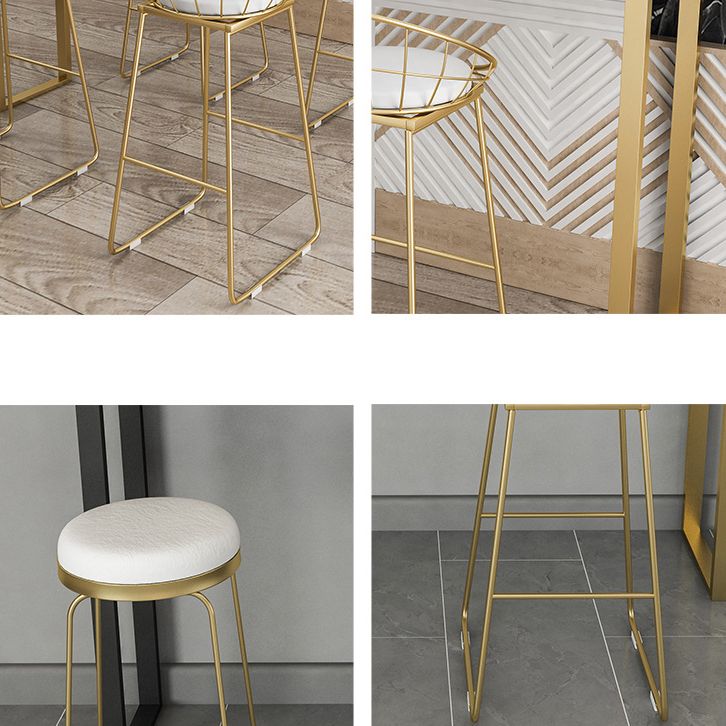 Stone Top Bar Counter Rectangle Contemporary Bar Counter with Sled Base