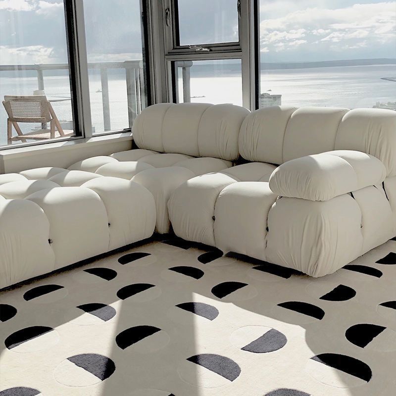 Geometric Decoration Area Rug Rectangle Polyester Stain Resistant Indoor Rug
