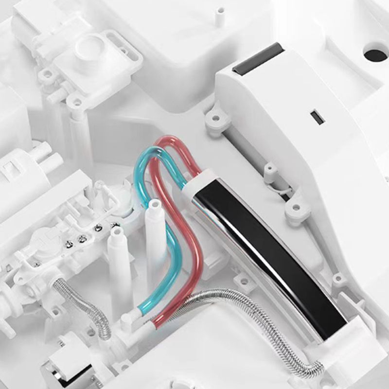 Modern Floor Mounted Flush Toilet White Siphon Jet Toilet Bowl with Seat for Washroom