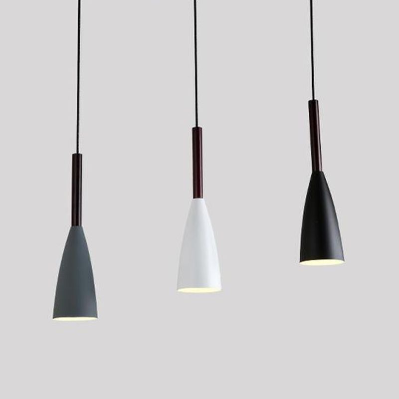 Cone Shape Hanging Light Modern Style Metal 1 Light Hanging Lamp for Restaurant