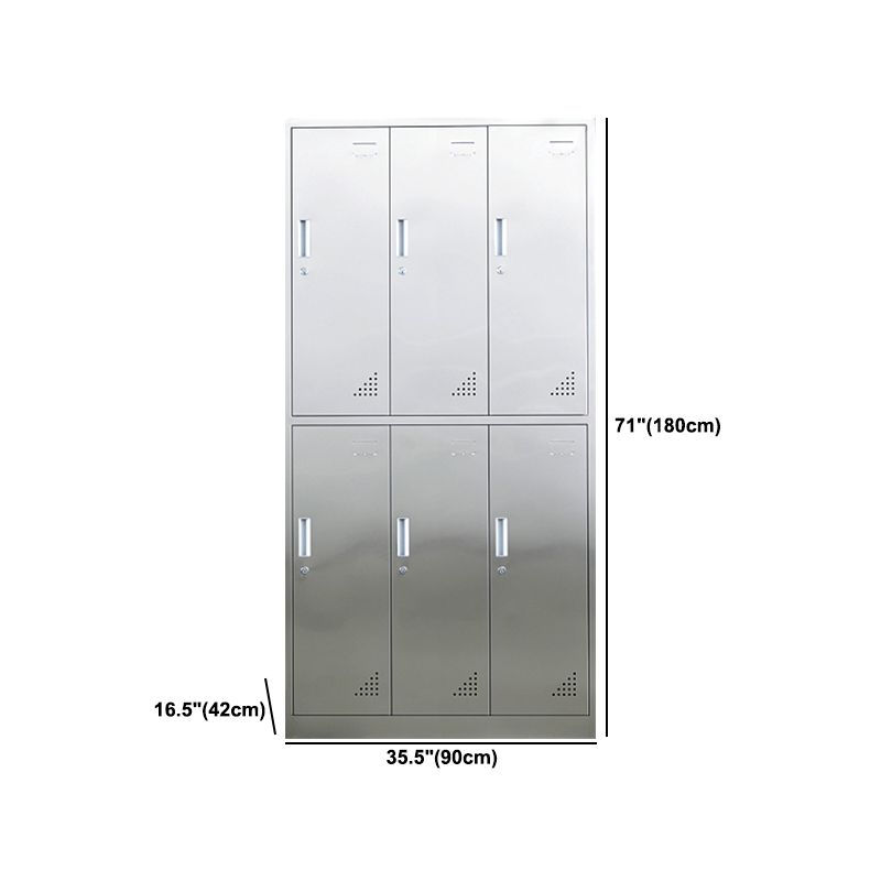 Metal Industrial Cabinet for Bathroom Steel Storage Cabinet with Hinged Door